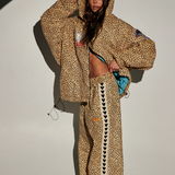 NEW The Raving Hearts Pants - Drill Leopard