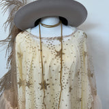 Riche Hippie Lariat Necklace - Tan