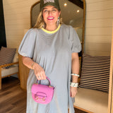 Hudson Bay Stripe Dress - Cloud + Lemon