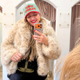 Leopard Faux Fur Coat