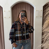 Rodeo Drive Plaid Button Up Top - Classic Style