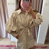 Pookie Polka Dot Mini Shirt Dress