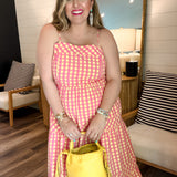 Pink Lemonade Plaid Maxi Dress