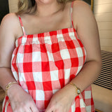 Picnic Red Plaid Mini Dress