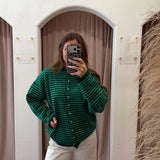 Piper Cardigan - Christmas Green