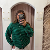 Piper Cardigan - Christmas Green