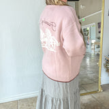 Found My Cowboy Cardigan - Dusty Pink