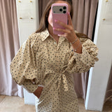 Pookie Polka Dot Mini Shirt Dress