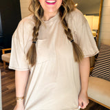 Daydreaming Boxy Tee - Taupe