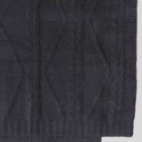 CozyChic Fisherman Cable Throw Blanket - Dark Moss