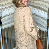 The Daylight Eyelet Dress - Beige