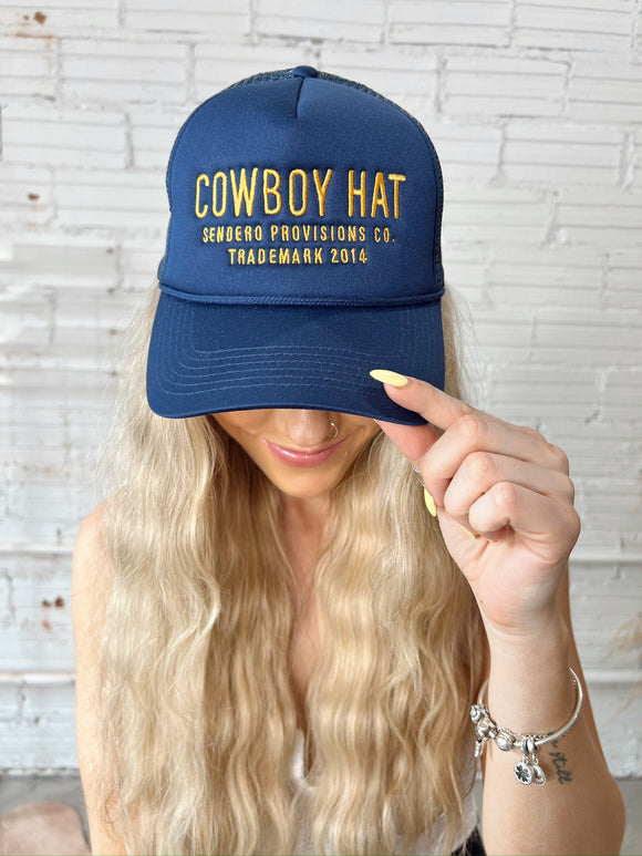 Navy Cowboy Trucker Hat