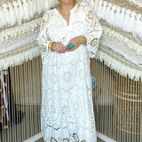 The Daylight Eyelet Dress - White