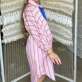 Coral Me Crazy Polo Midi Dress
