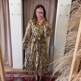 Subtle Luxury Tiger Midi Dress