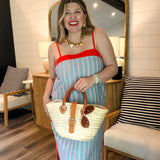 Fancy Fireworks Stripe Maxi Dress