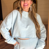 Light Denim Dan Cropped Sweater