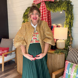 Evergreen Whirl Midi Skirt