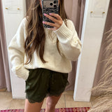 Olive Martini Lace Shorts