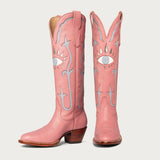 Evil Eye Pink City Boots Size 9