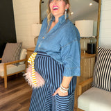 Party Rock Summer Stripe Pants - Blue