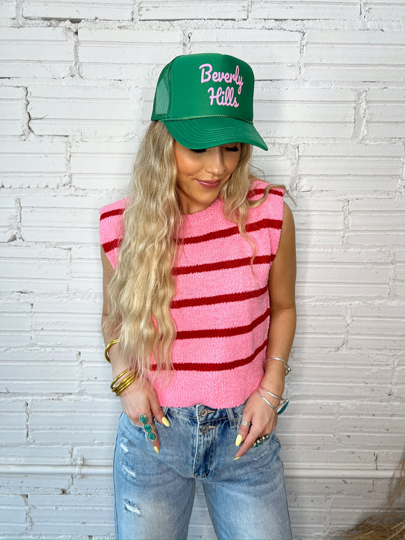 Jersey Girl Knit Top - Pink