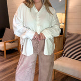City Chic Checkered Pants - Taupe