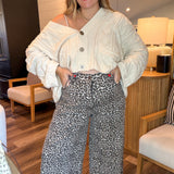 Lauren Leopard Wide Leg Pants