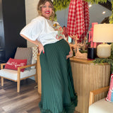 Evergreen Whirl Midi Skirt