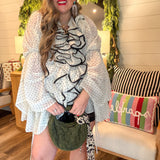 Darling Dot Ruffle Blouse