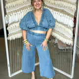 Denim Dan Wide Leg Pants