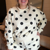 Picking Polka Dot Sweat Set
