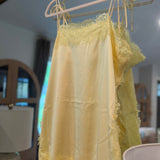 Delicate Lace Cami - Lemon