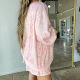 Camo Oversized Mock Neck Sweatshirt