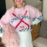 Alpine Lodge Sweater - Pink
