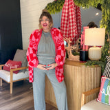 Ultra Soft Jersey Curved Hem Cropped Pant - Dark Heathered Gray