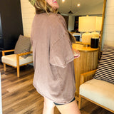 Varsity Oversized Tee - Brown