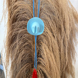 Cowboy Hat Bolo Necklace - Blue + Red