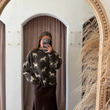 Roaming Horses Shadows Sweater - Chocolate