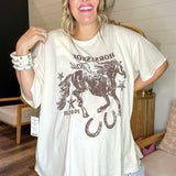 {MUMU} Airport Tee - Polo Club Graphic