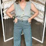 Galvez Grey Sweater Vest Top