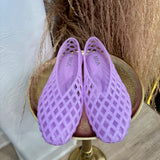 Padded Jelly Sandals - Lilac