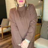 Mocha Bean Maxi Sweater Dress