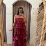 The Polka Dot Tiered Maxi Dress