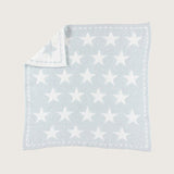 Cozy Chic Dream Receiving Blanket - Aqua Ice + White Stars