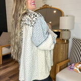 Leopard Garden Patchwork Shacket