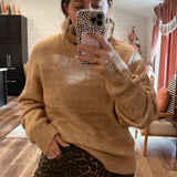 Too Cool Camel Turtleneck Sweater
