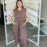 Freestyle Jumpsuit - Chocolate Brown