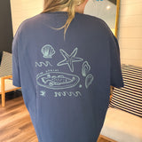 Ocean Finds Oversized Graphic Tee