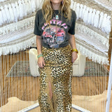 Samantha Bias Skirt - Vintage Leopard